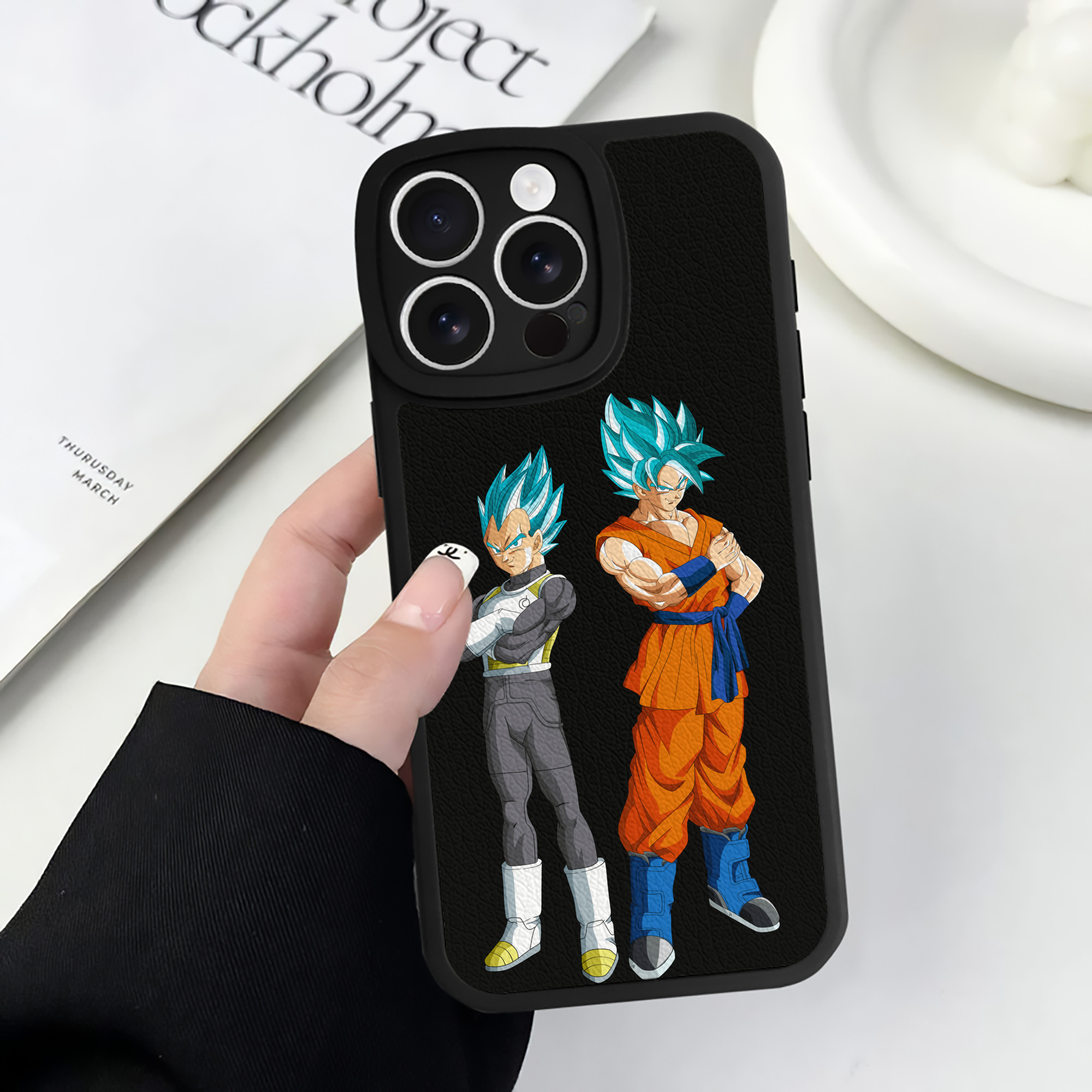 （画像用） ドラゴンボール DRAGON BALL 【iPhone 16シリーズ対応】シリコンスマホケース（レザー調） 材質：シリコン